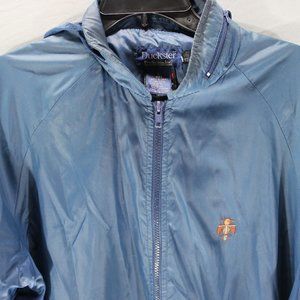 Vintage Duckster Progroup Rain Jacket Style 570 With Storeaway Hood Size Large